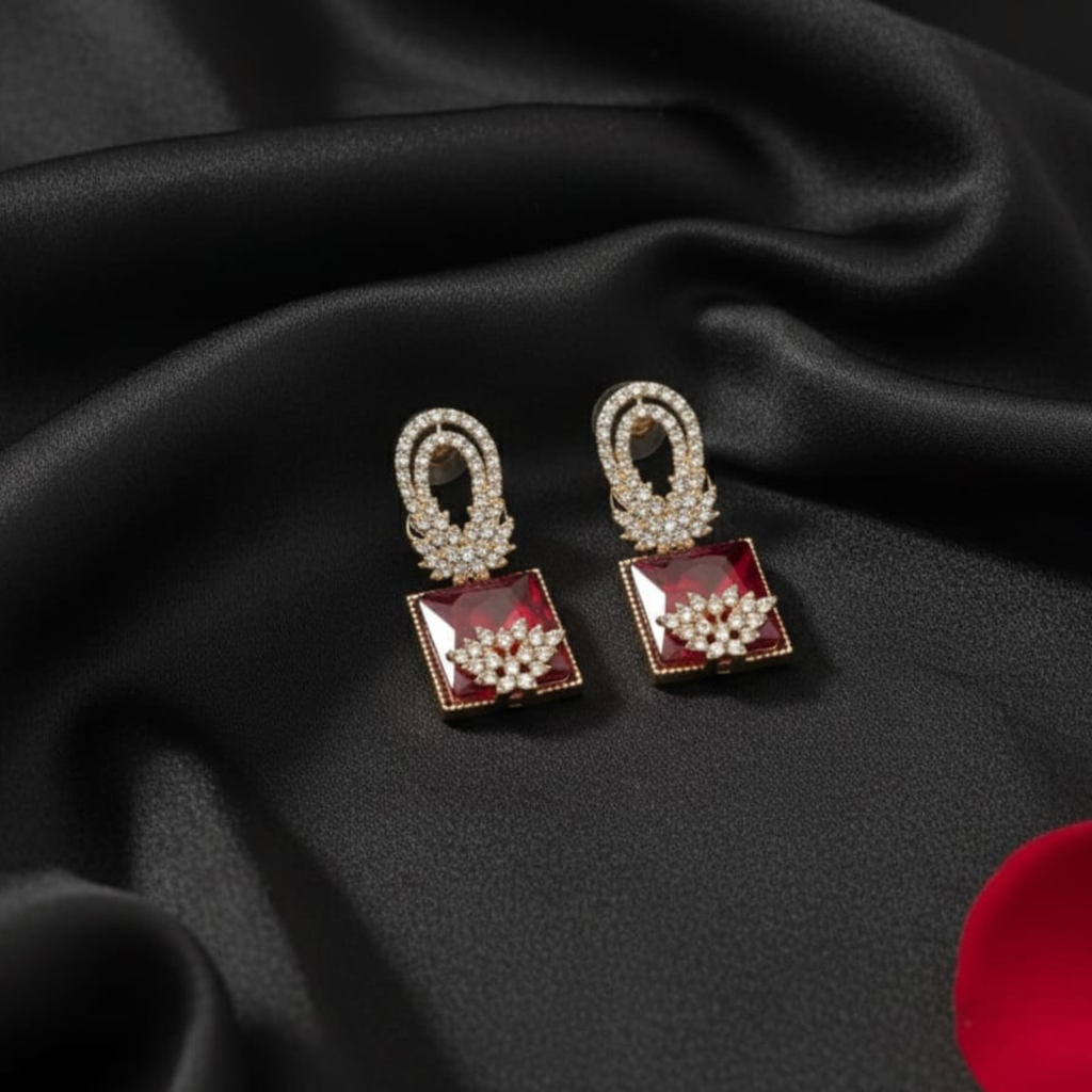 Regal Ruby Square Drops