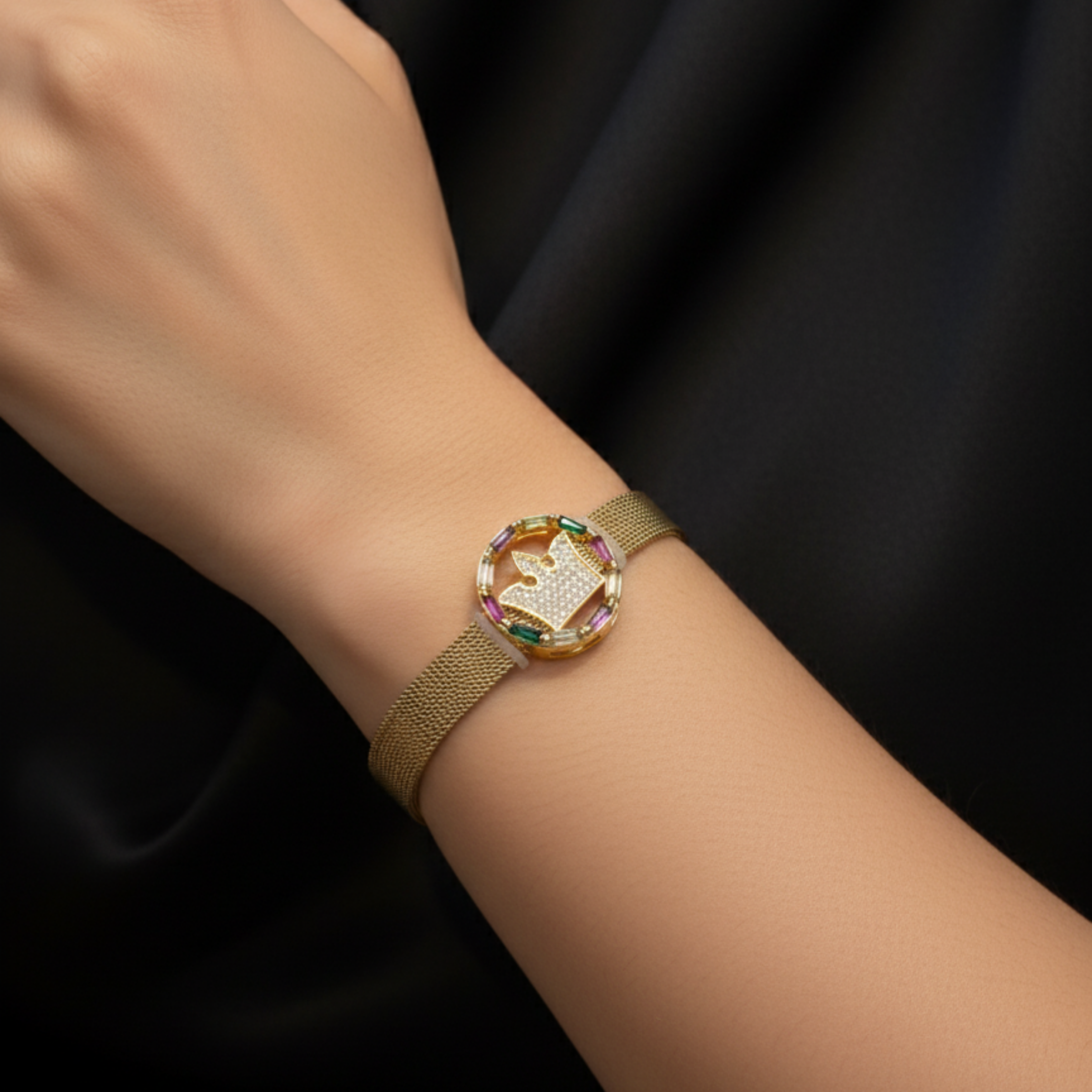 Queen's Mesh Adjustable Bracelet