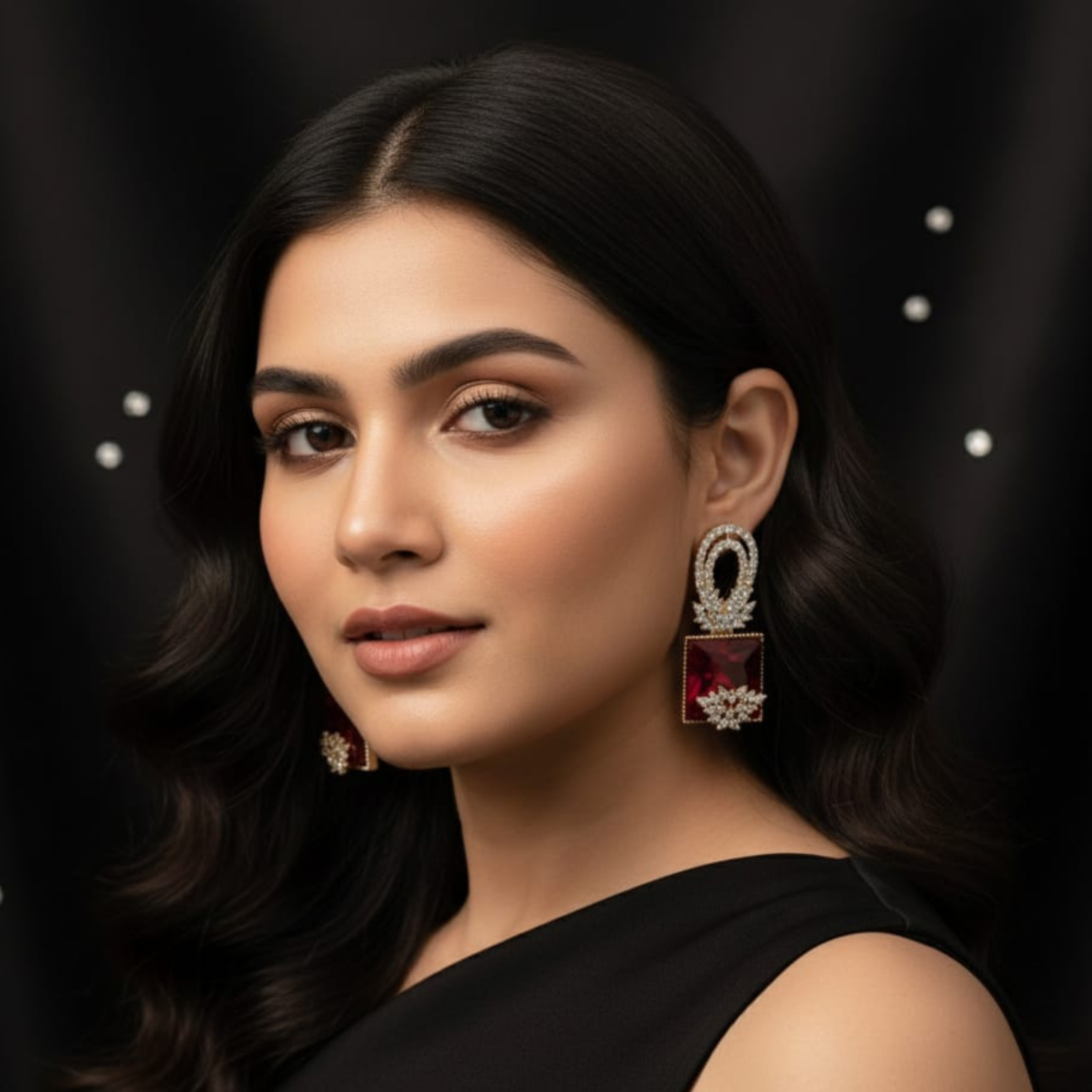 Regal Ruby Square Drops