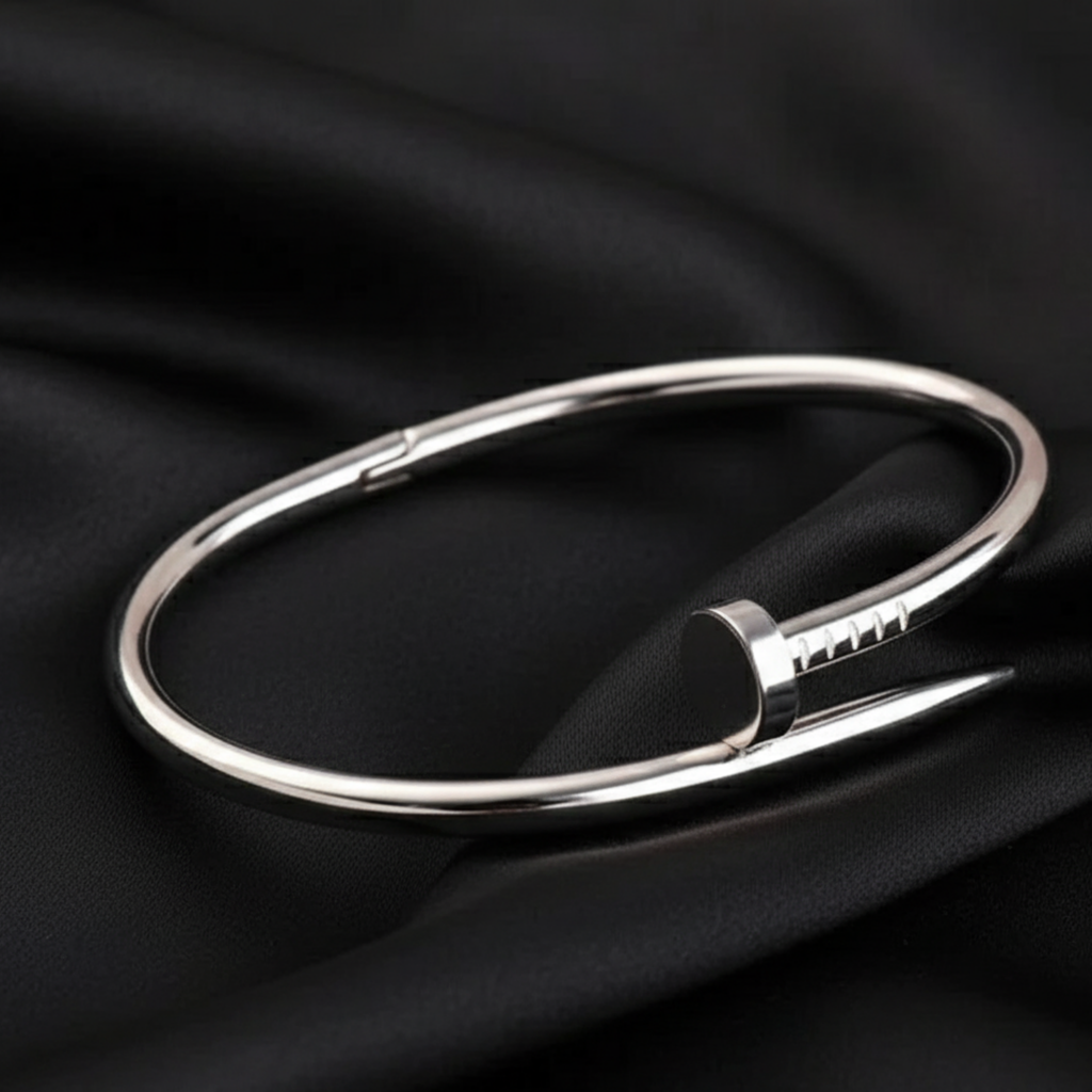 Silver Nail Bracelet