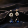 Sapphire Sunburst Drops