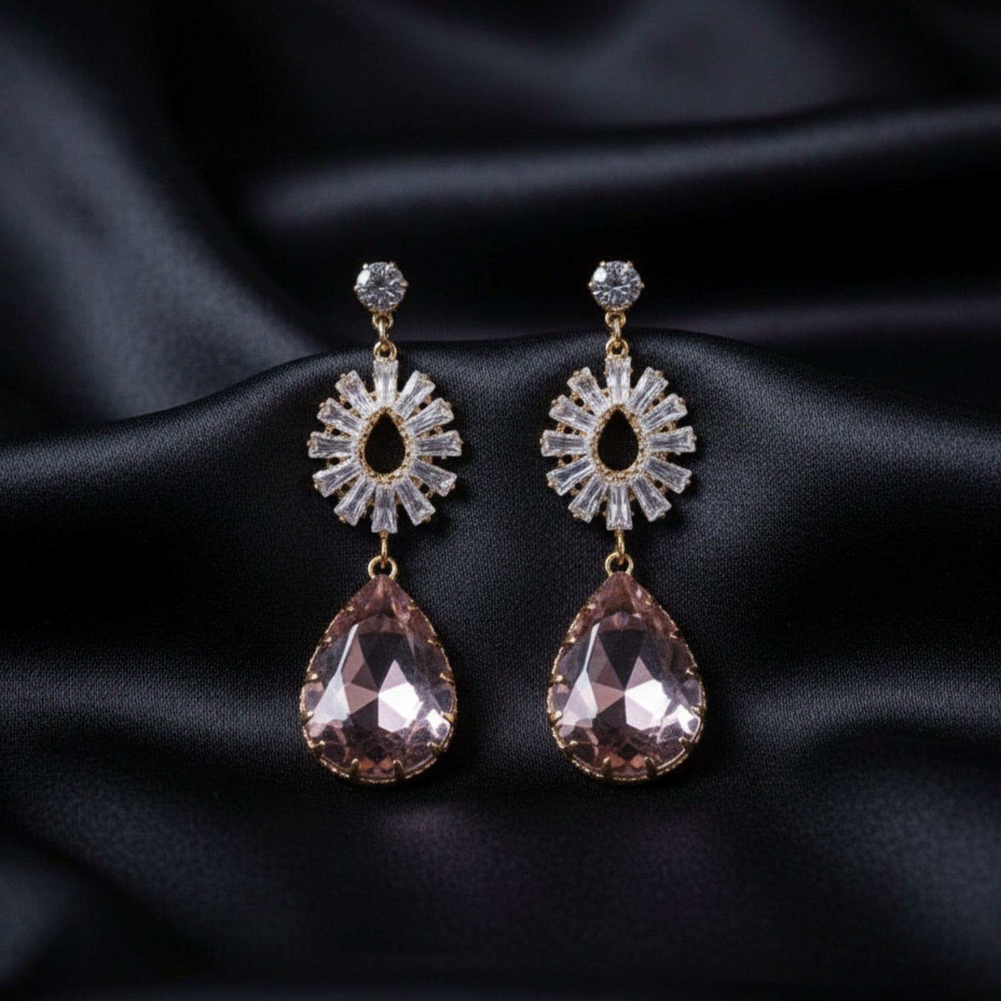 Sapphire Sunburst Drops